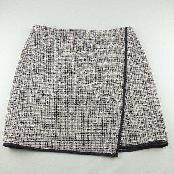LOFT Dresses & Skirts - NWT Ann Taylor LOFT Pink & Black Faux Wrap Skirt